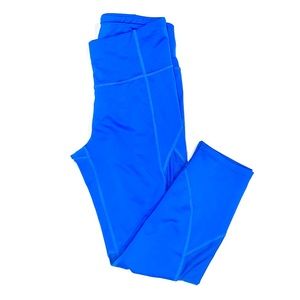 Athleta Capri Electric Blue Workout Leggings